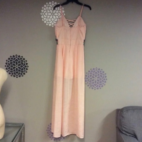 Crystal Doll Embroidered Maxi Romper Jumpsuit - Size 3 - Picture 5 of 8